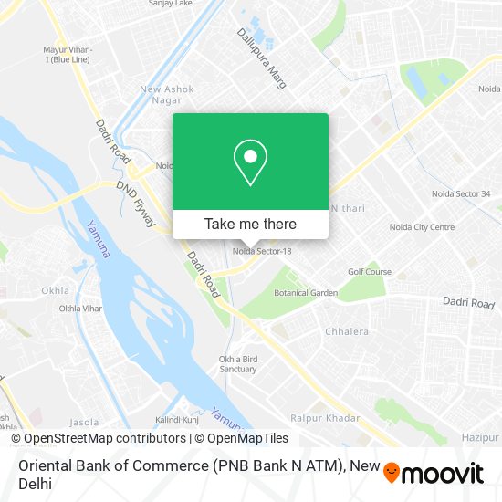 Oriental Bank of Commerce (PNB Bank N ATM) map