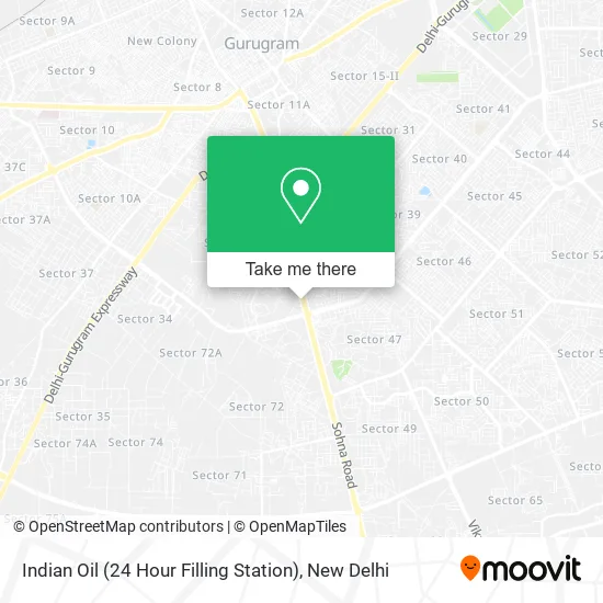 Indian Oil (24 Hour Filling Station) map