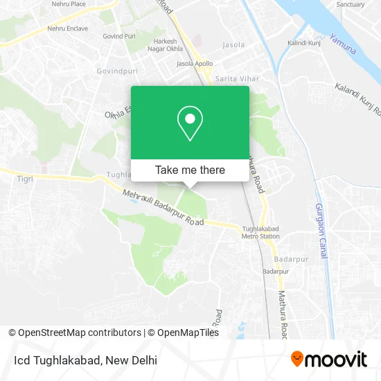 Icd Tughlakabad map