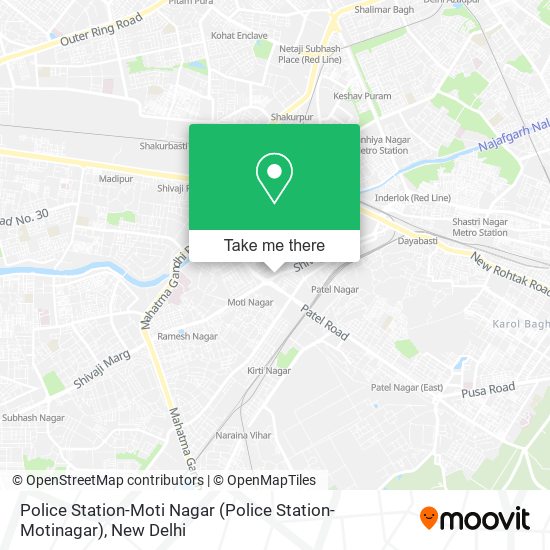 Police Station-Moti Nagar (Police Station-Motinagar) map