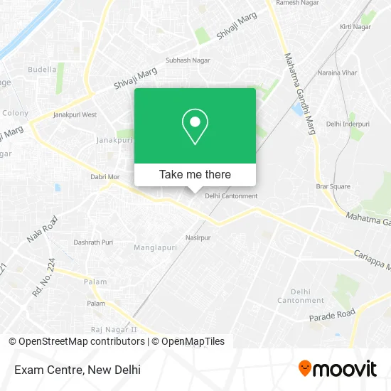 Exam Centre map