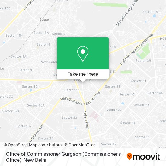 Office of Commissioner Gurgaon (Commissioner's Office) map