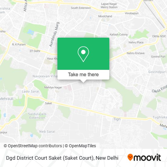 Dgd District Court Saket (Saket Court) map