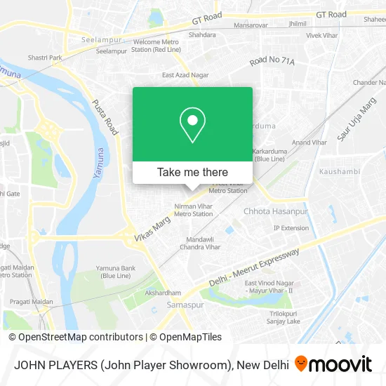 JOHN PLAYERS (John Player Showroom) map