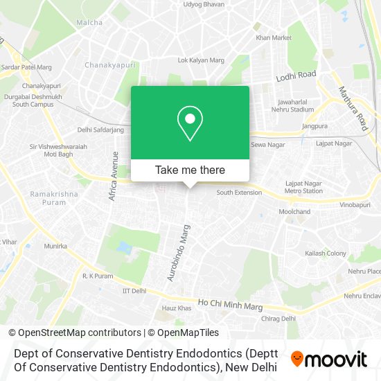 Dept of Conservative Dentistry Endodontics (Deptt Of Conservative Dentistry Endodontics) map