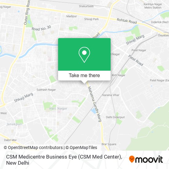 CSM Medicentre Business Eye (CSM Med Center) map