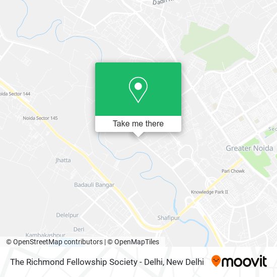 The Richmond Fellowship Society - Delhi map