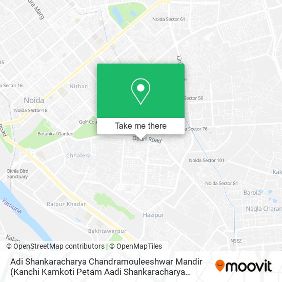 Adi Shankaracharya Chandramouleeshwar Mandir (Kanchi Kamkoti Petam Aadi Shankaracharya Mandir) map