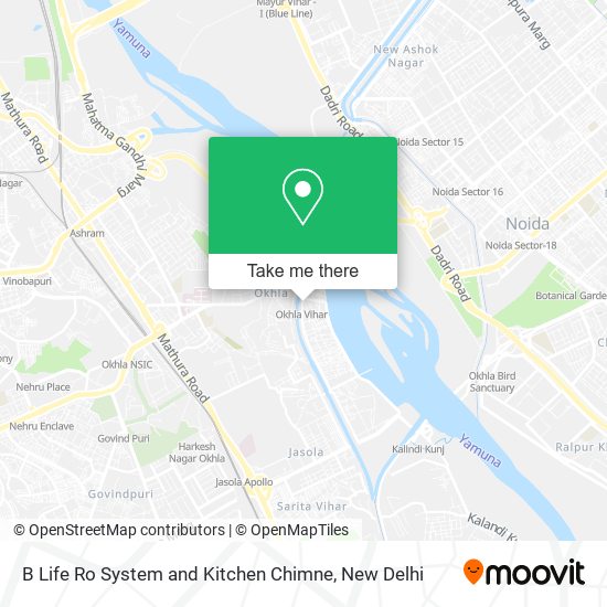 B Life Ro System and Kitchen Chimne map