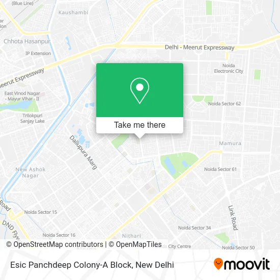Esic Panchdeep Colony-A Block map
