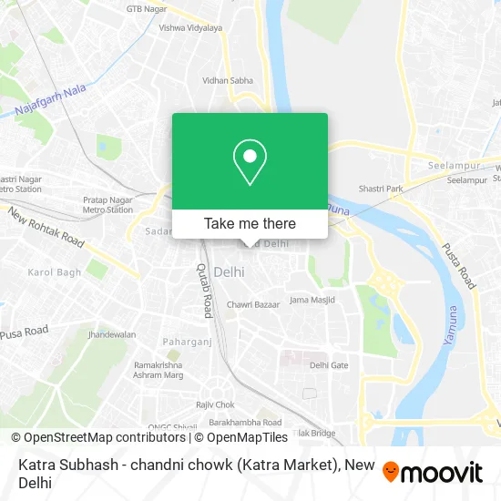 Katra Subhash - chandni chowk (Katra Market) map