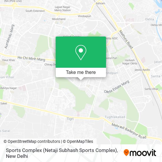 Sports Complex (Netaji Subhash Sports Complex) map