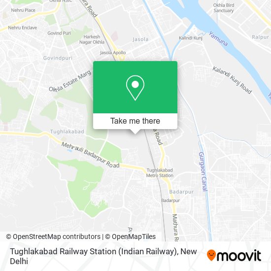 Tughlakabad Railway Station (Indian Railway) map