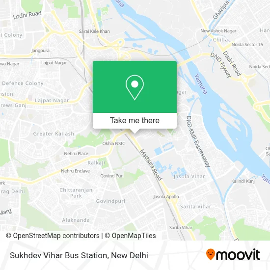 Sukhdev Vihar Bus Station map