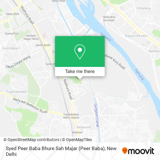 Syed Peer Baba Bhure Sah Majar map