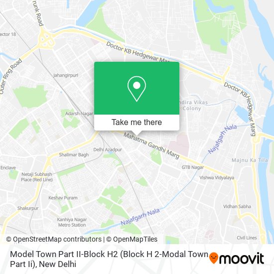 Model Town Part II-Block H2 (Block H 2-Modal Town Part Ii) map
