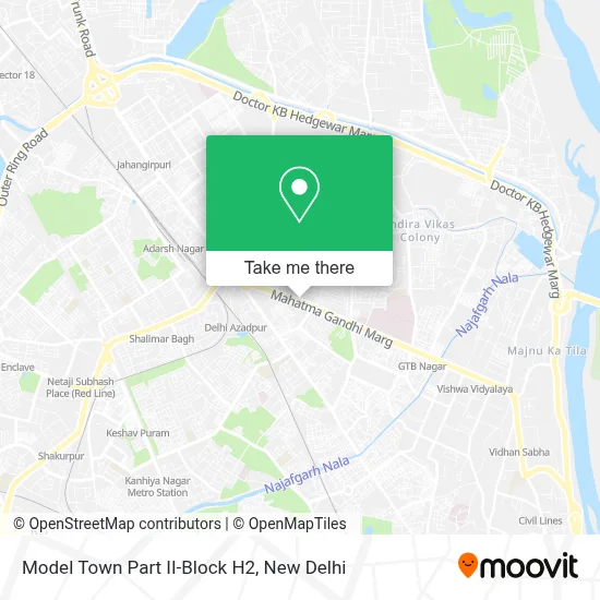 Model Town Part II-Block H2 (Block H 2-Modal Town Part Ii) map