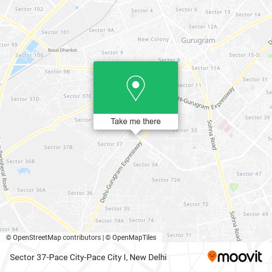 Sector 37-Pace City-Pace City I map