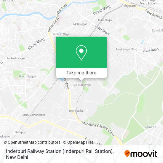 Inderpuri Railway Station (Inderpuri Rail Station) map
