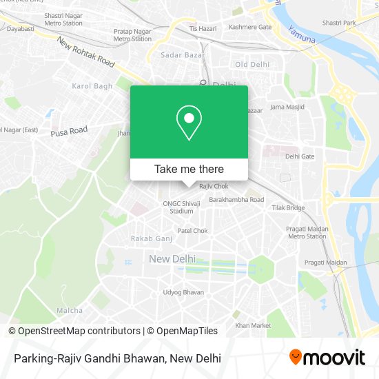 Parking-Rajiv Gandhi Bhawan map