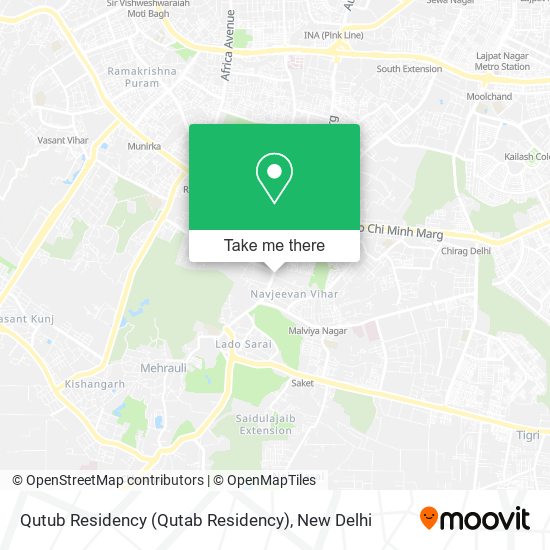 Qutub Residency (Qutab Residency) map