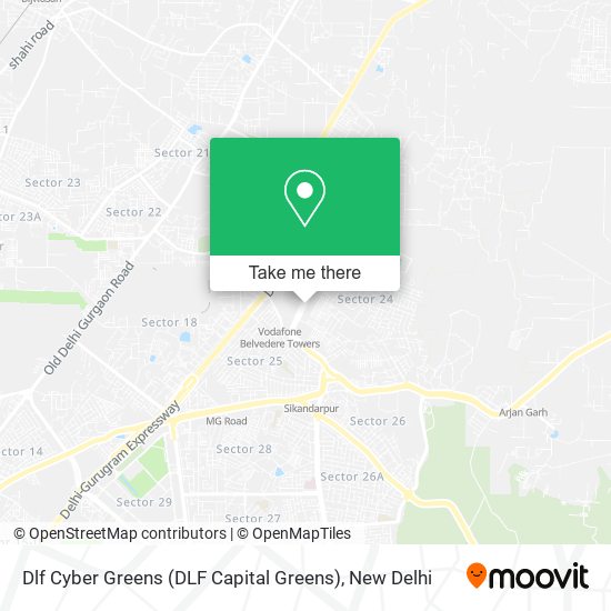 Dlf Cyber Greens (DLF Capital Greens) map