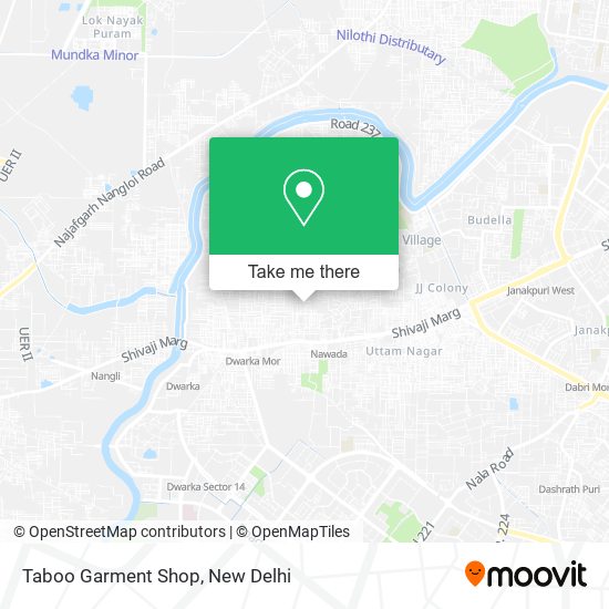 Taboo Garment Shop map