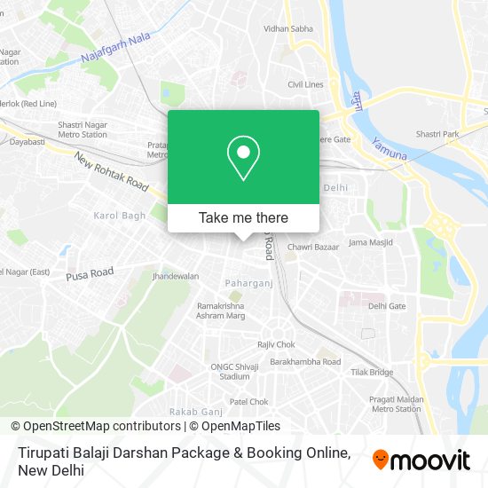 Tirupati Balaji Darshan Package & Booking Online map