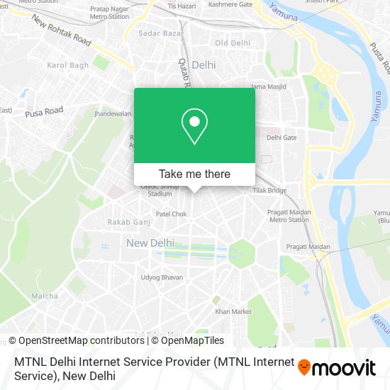 MTNL Delhi Internet Service Provider (MTNL Internet Service) map
