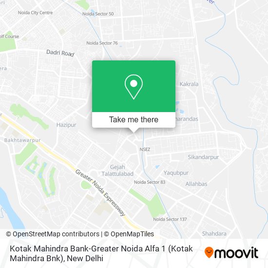 Kotak Mahindra Bank-Greater Noida Alfa 1 (Kotak Mahindra Bnk) map