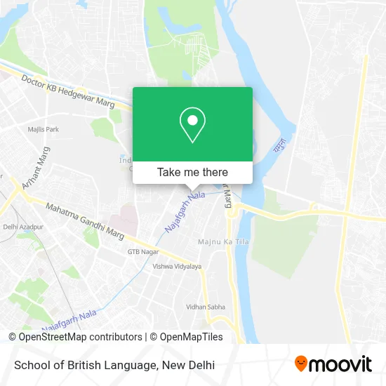 School of British Language map