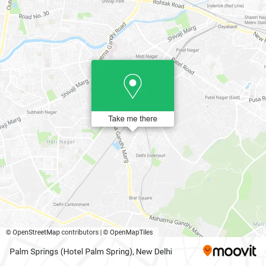 Palm Springs (Hotel Palm Spring) map