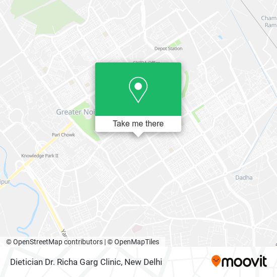 Dietician Dr. Richa Garg Clinic map