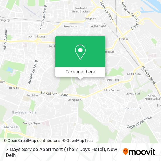 7 Days Service Apartment (The 7 Days Hotel) map
