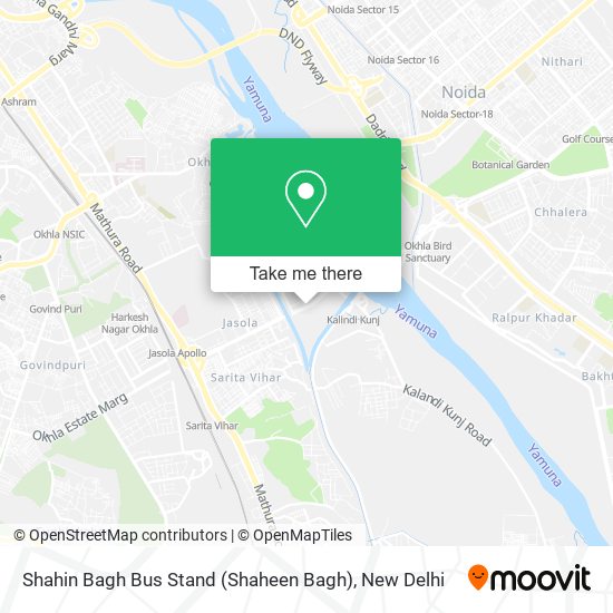 Shahin Bagh Bus Stand (Shaheen Bagh) map