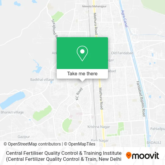 Central Fertiliser Quality Control & Training Institute map