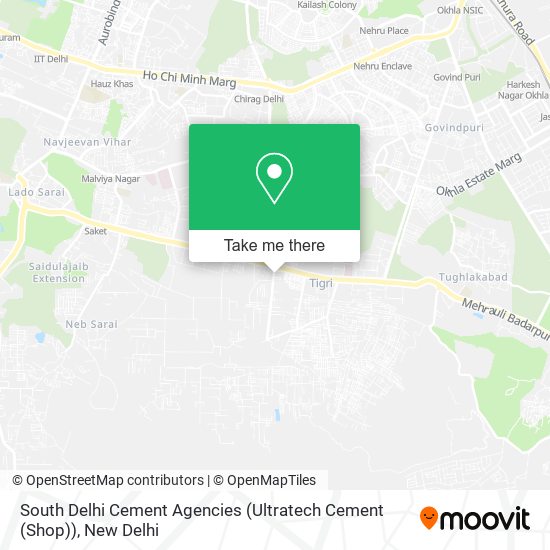 South Delhi Cement Agencies (Ultratech Cement (Shop)) map