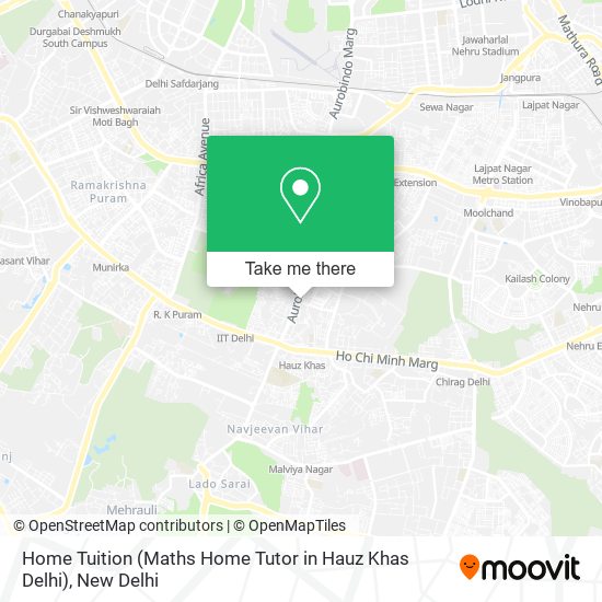 Home Tuition (Maths Home Tutor in Hauz Khas Delhi) map