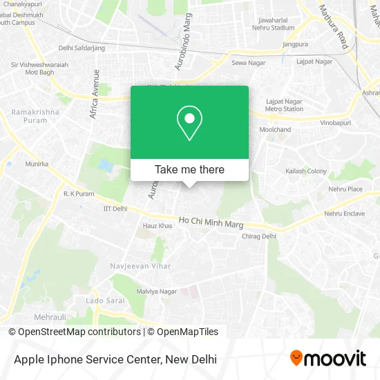 Apple Iphone Service Center map