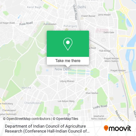 Department of Indian Council of Agriculture Research map