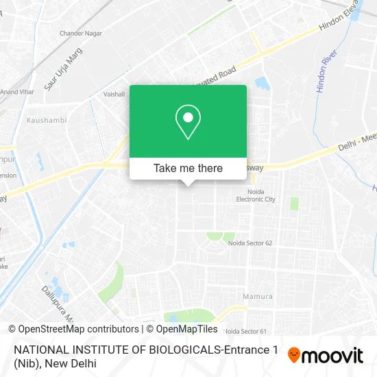 NATIONAL INSTITUTE OF BIOLOGICALS-Entrance 1 (Nib) map