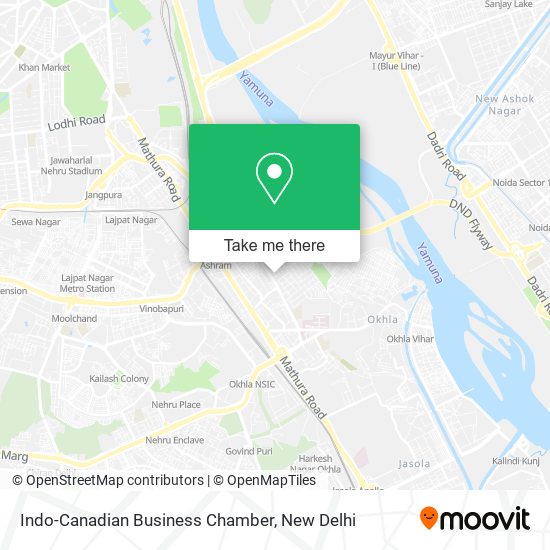 Indo-Canadian Business Chamber map