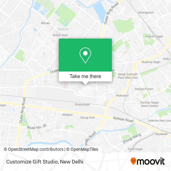 Customize Gift Studio map