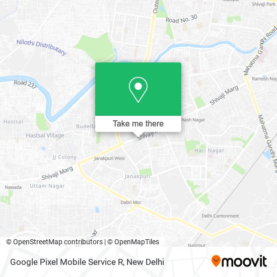 Google Pixel Mobile Service R map