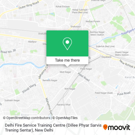 Delhi Fire Service Training Centre (Dillee Phyar Sarvis Trening Sentar) map