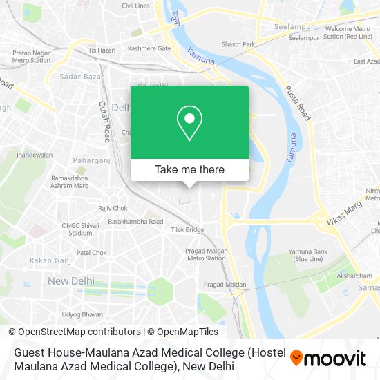Guest House-Maulana Azad Medical College (Hostel Maulana Azad Medical College) map