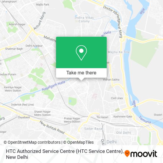 HTC Authorized Service Centre map