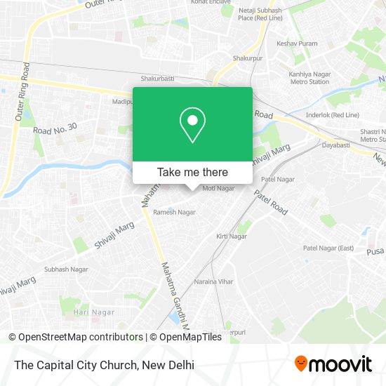 The Capital City Church map