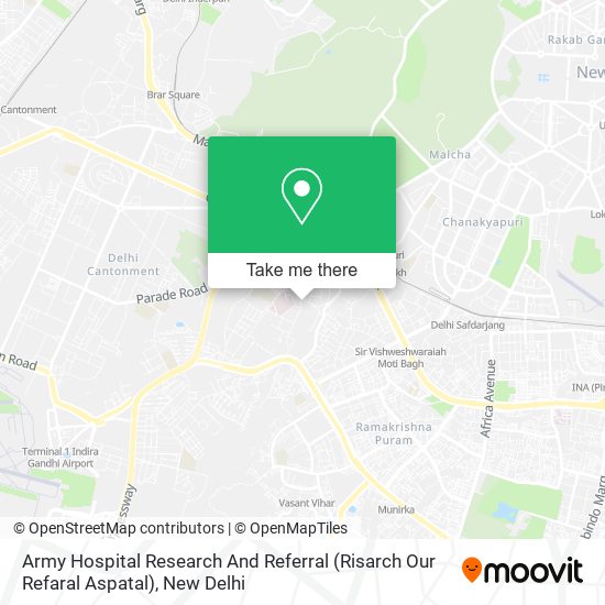 Army Hospital Research And Referral (Risarch Our Refaral Aspatal) map