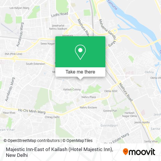 Majestic Inn-East of Kailash (Hotel Majestic Inn) map